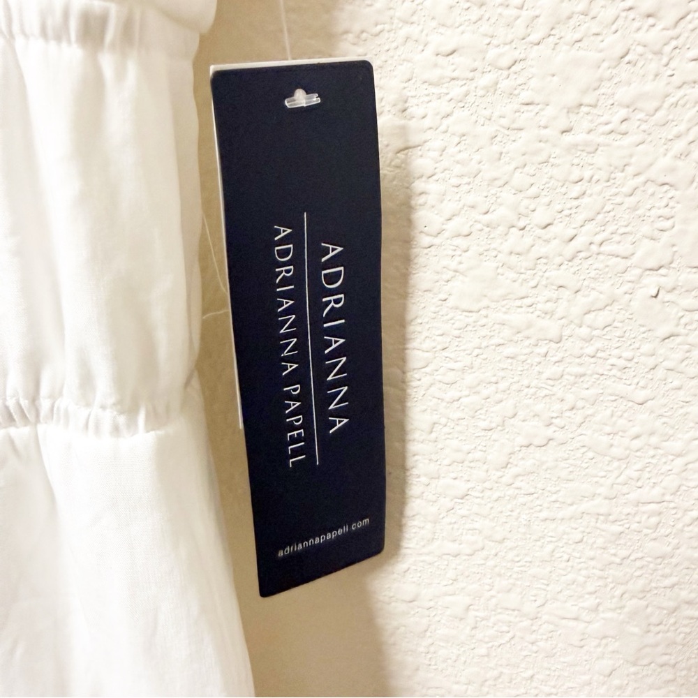 NEW Adrianna Papell Ivory Midi Dress 8 NWT - Picture 3 of 6